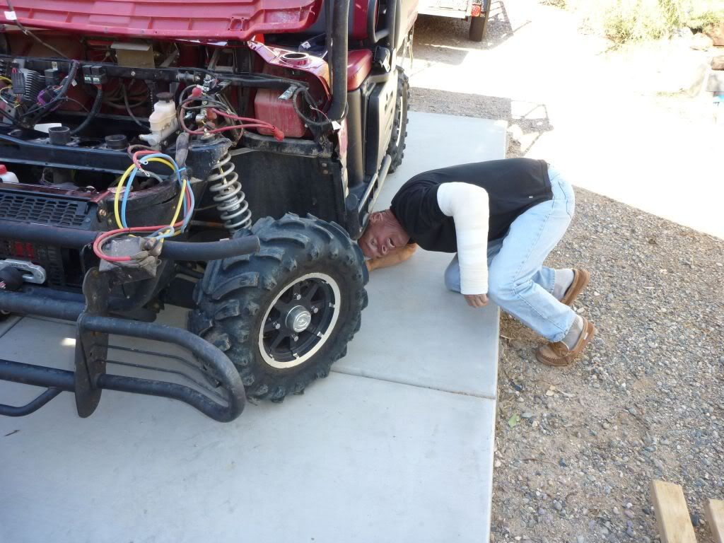 Ranger Steering Stabilizer modifying and installation PRC Polaris